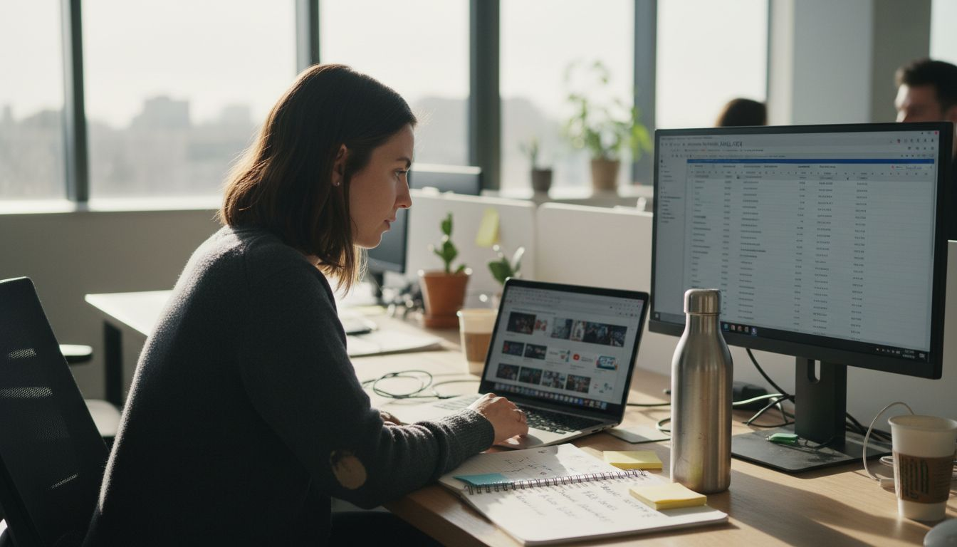 Strategist planning video content strategy